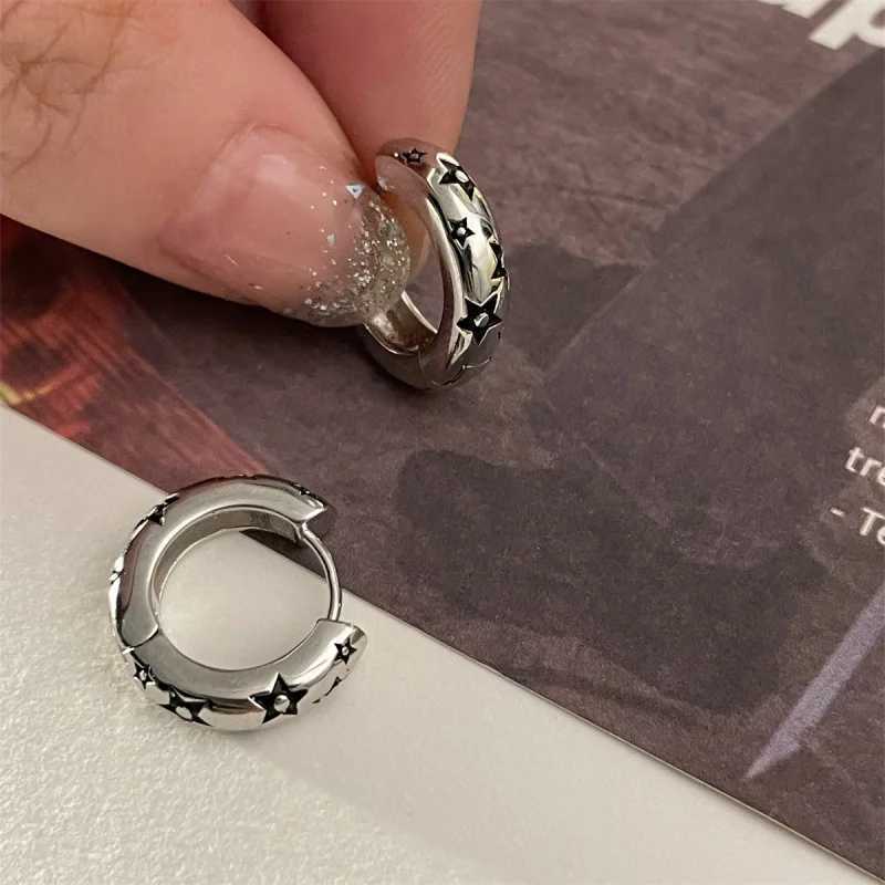 Buyee 925 Sterling Silver Round Clip Earring Circle Excellent Star Small Earring Ring for Woman Fashion Fine Jewelry Earring G251216