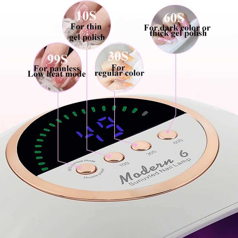 Large Space New 69LEDS Professional UV LED Nail Dryer Lamp for Drying All Nail Gel Polish Lamp for Manicure with Infrared SensorT251216