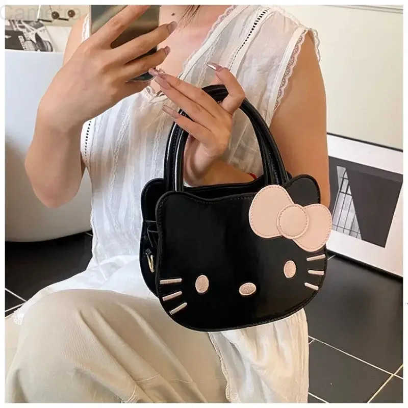 Sanrio Hellokittys Cartoon Crossbody Bag Girl Handbag New Summer Cute Portable One Shoulder Bags for Woman Bucket Bag H251216