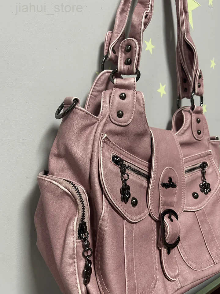 Angel kiss Handbag Women Large Shoulder Bag Satchel Top-handle PU Shoulder Bag Vintage Dumpling Pack Multi-pockets Shoulder Bags H251216