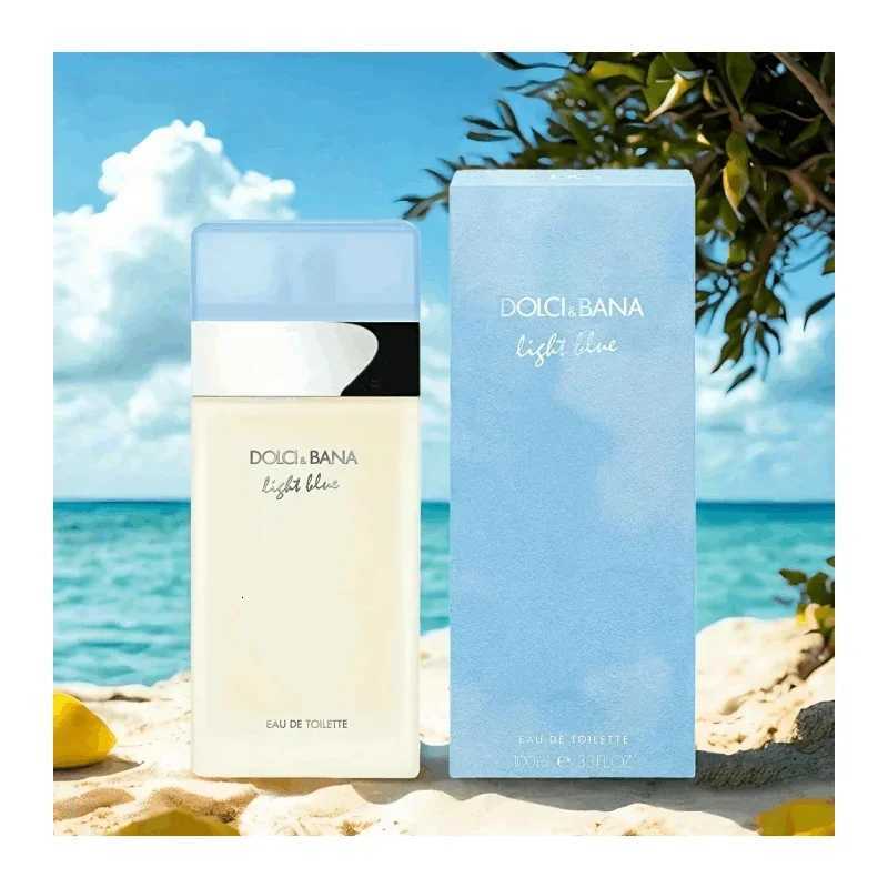 34oz / 00ml Dolci Bana Light Blue Eau De Toilette- Unisex Fresh Floral Citrus Perfume Fragrance Light Blue Womens EDT W251216