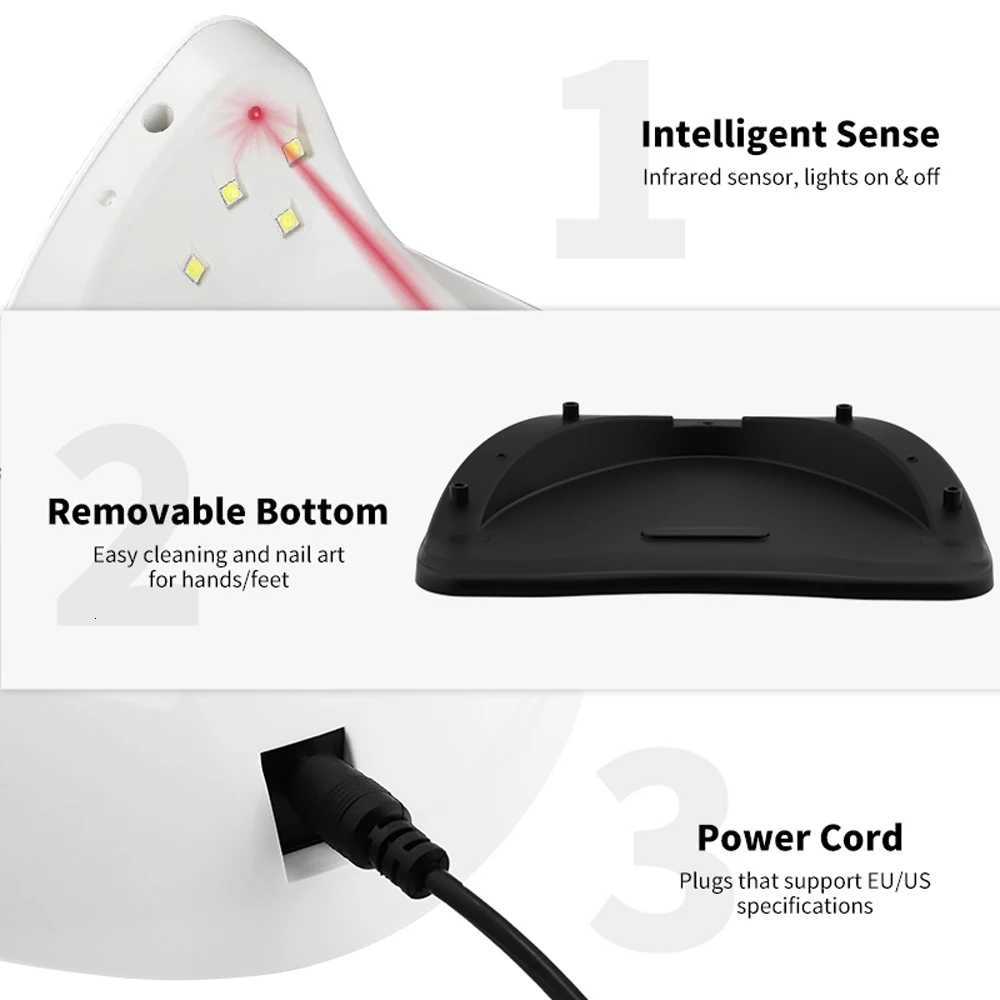45LEDs Nail Dryer Lamp SUN X5MAX UV LED Gel Nail Dryer Drying For All Gel Polish Professional Manicure ToolsT251216