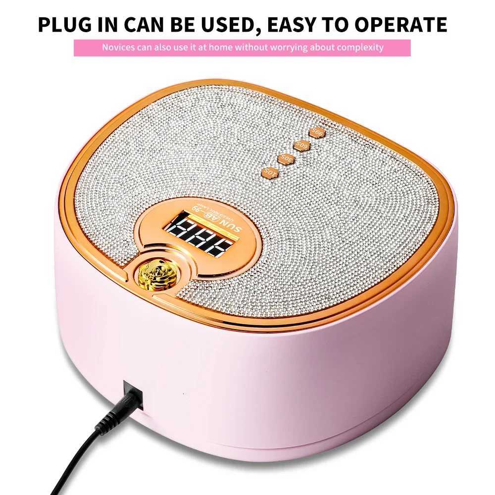Limegirl Nail LED UV Lamp for Quick Drying Gel Nails Polish Resin 4 Timer Diamonds Design 45LED UV Manicure Light Dryer MachineT251216