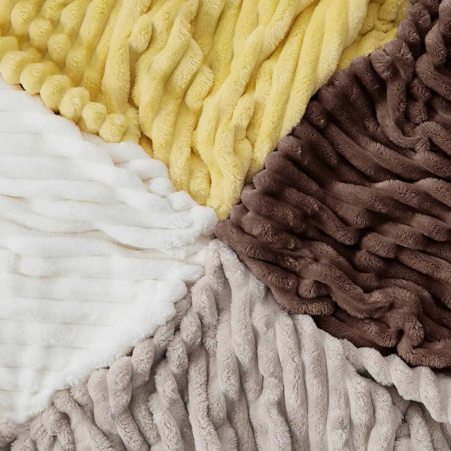 Coffee Fleece Blanket for Couch - GentleSoft Cozy Soft Blankets for Women Cute Small Throws for Girls H251216 - view 4