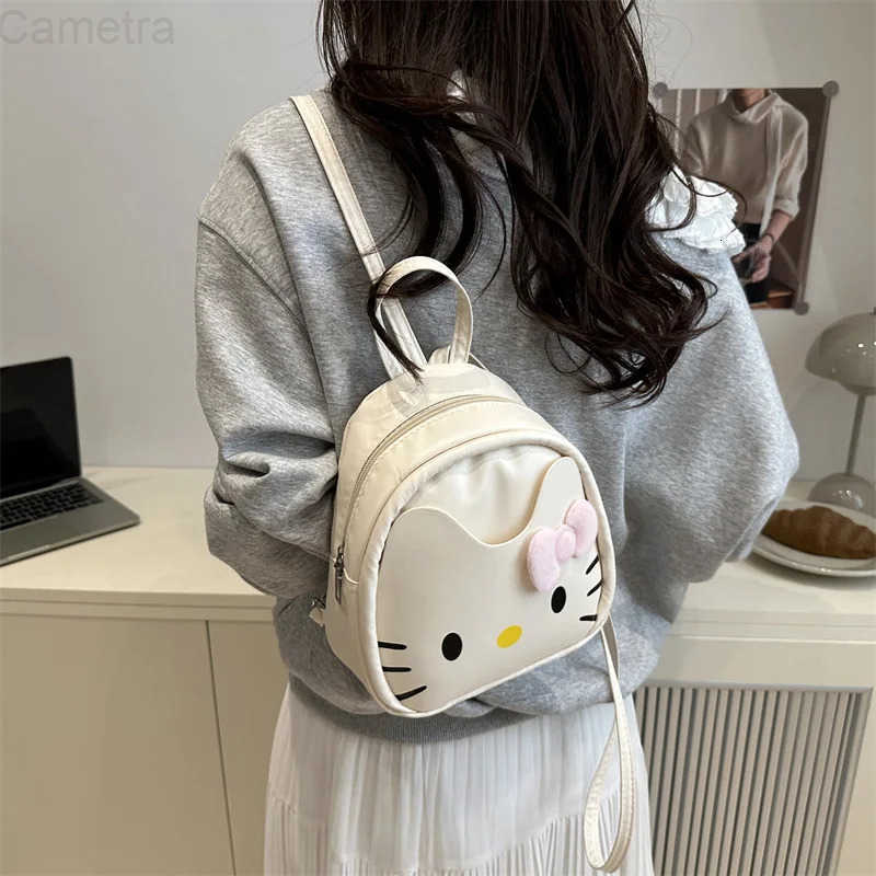Sanrio HELLO HAPPY Hello Kitty Cartoon Cute Mini Backpack For Fun Fashionable Versatile Backpack H251216