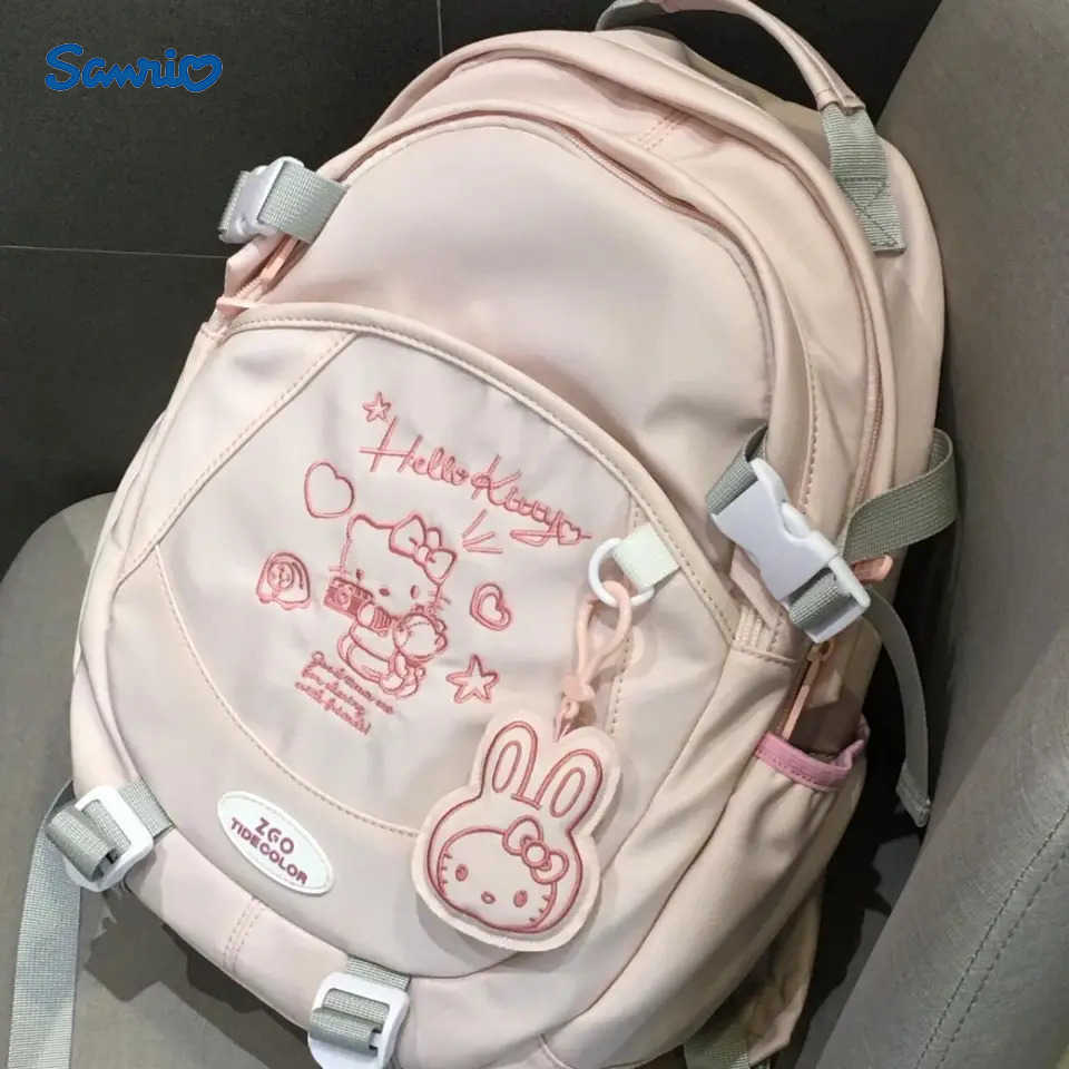Sanrio Hellokitty Good-looking Large-capacity Student Backpack Lightweight School Bag Gift Travel Outing H251216