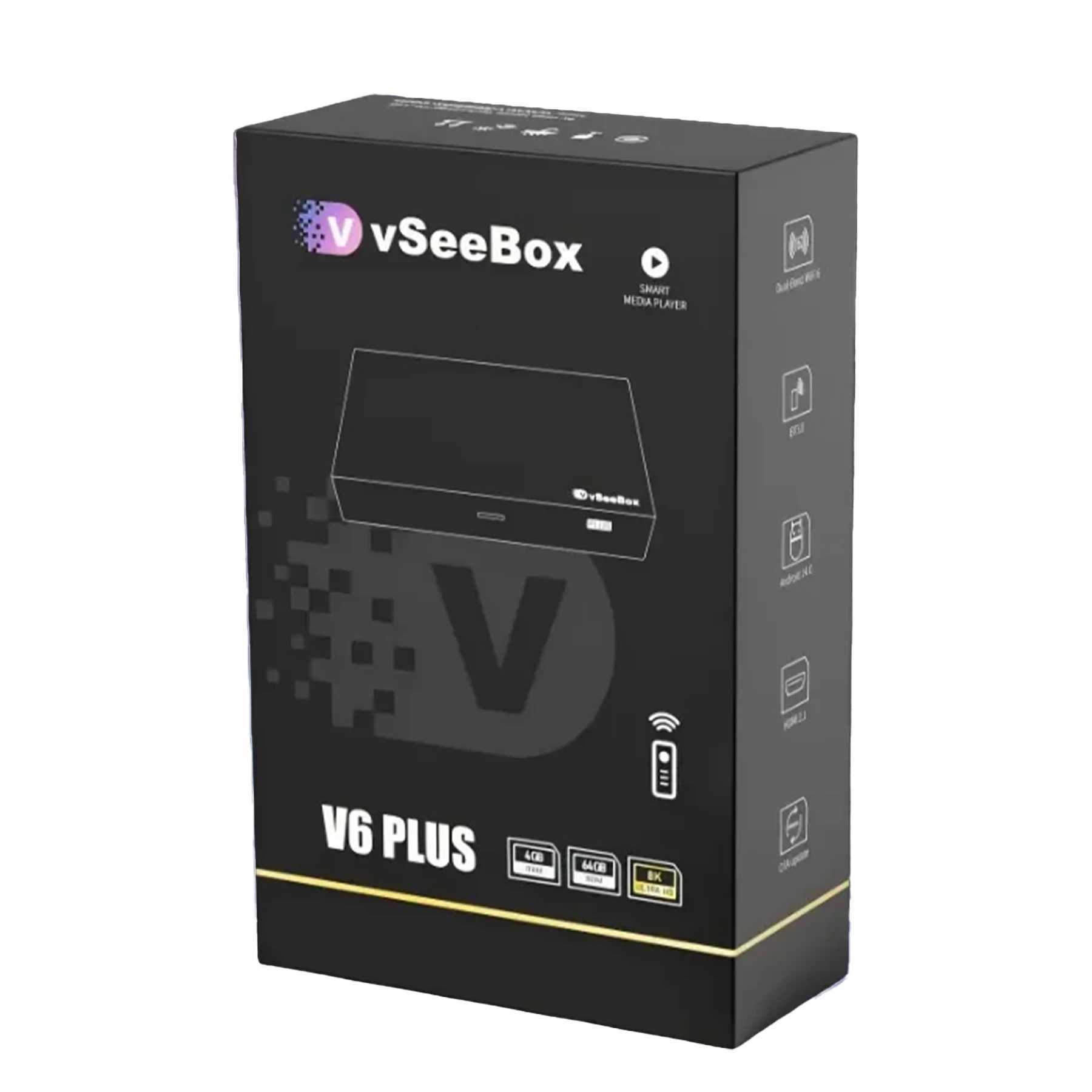 vSeeBox V6 Plus 64GB 8K HD Officially Authorized Voice Control L251216
