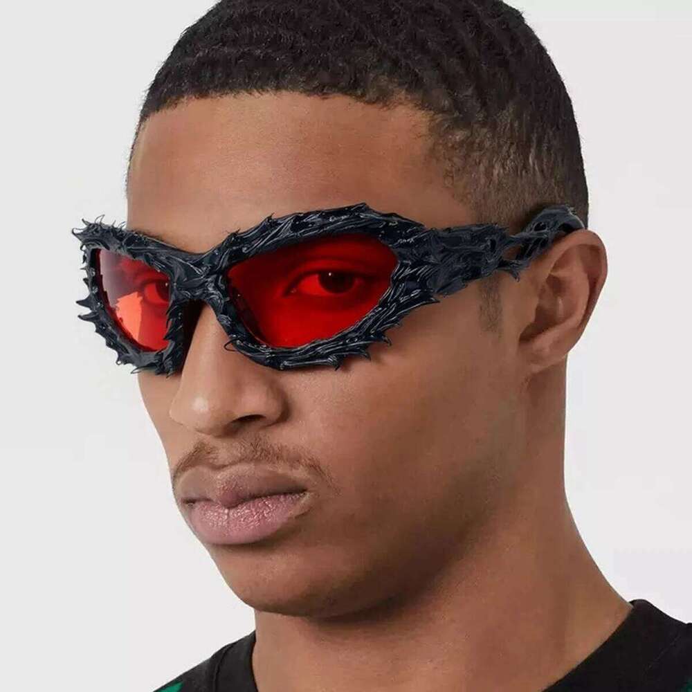 New Trendy Irregular Frame Designer Sunglasses Women And Men Spike Venom Inspired Punk Sun Glasses For Hip-Top Party Cool Shades