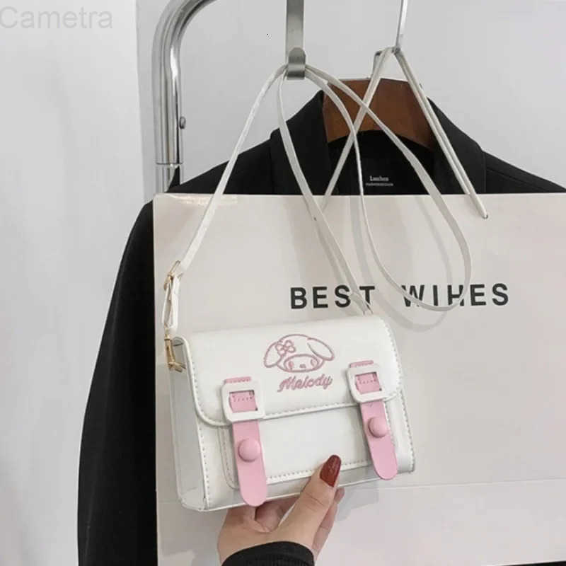 Sanrio Pu Square Bag Anime Shoulder Bags Kawaii Messenger Tote Cute Cartoon Backpacks My melody Cinnamorol Kuromi Fashion Bags H2512161