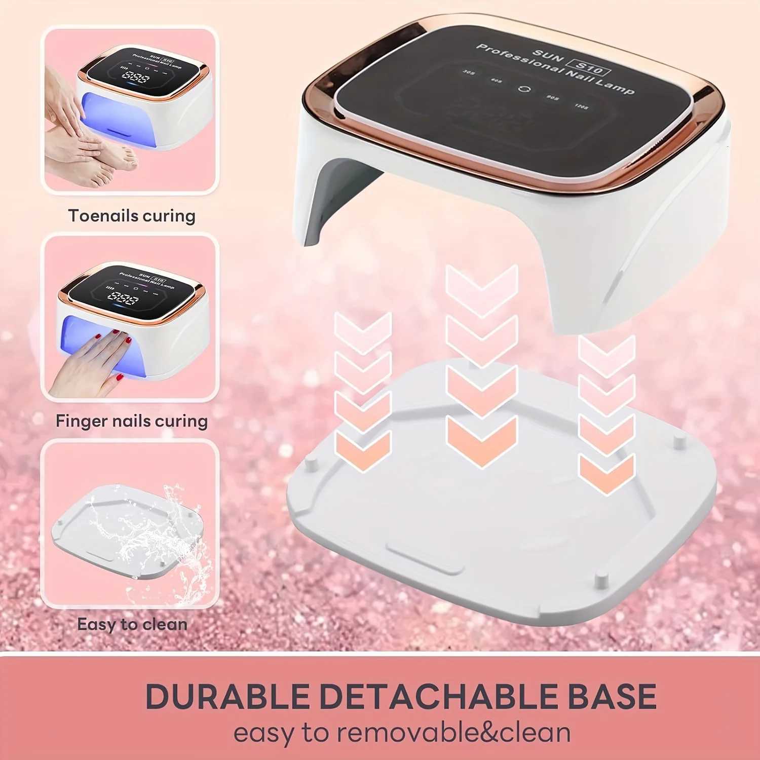 36 LEDS Nail Dryer Cordless Lamp 108W Rechargeable UV LED for Manicure and Curing All Gel Nail Polish at Home DIY SalonT251216
