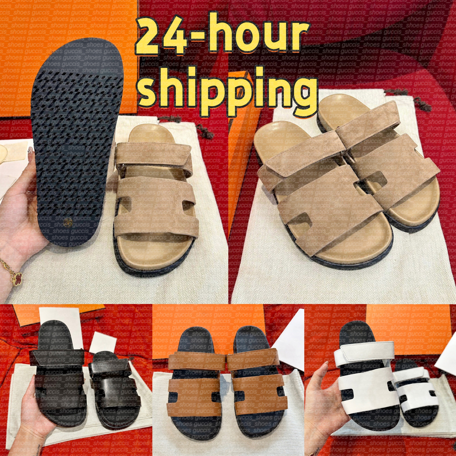 designer slide Slippers Chypre sandals Beach Classic Flat Sandals Slide Luxury Summer Lady Leather Flip Flops Top Quality Men Women Slides sandale Size 35-44 shoes
