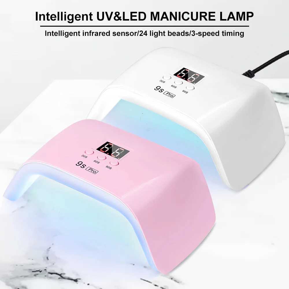 UV Nail Lamp - Fast Drying Powerful Efficient LED Nail Lamp with 3 Timing Settings Infrared Automatic Sensor ProfessionalT251216