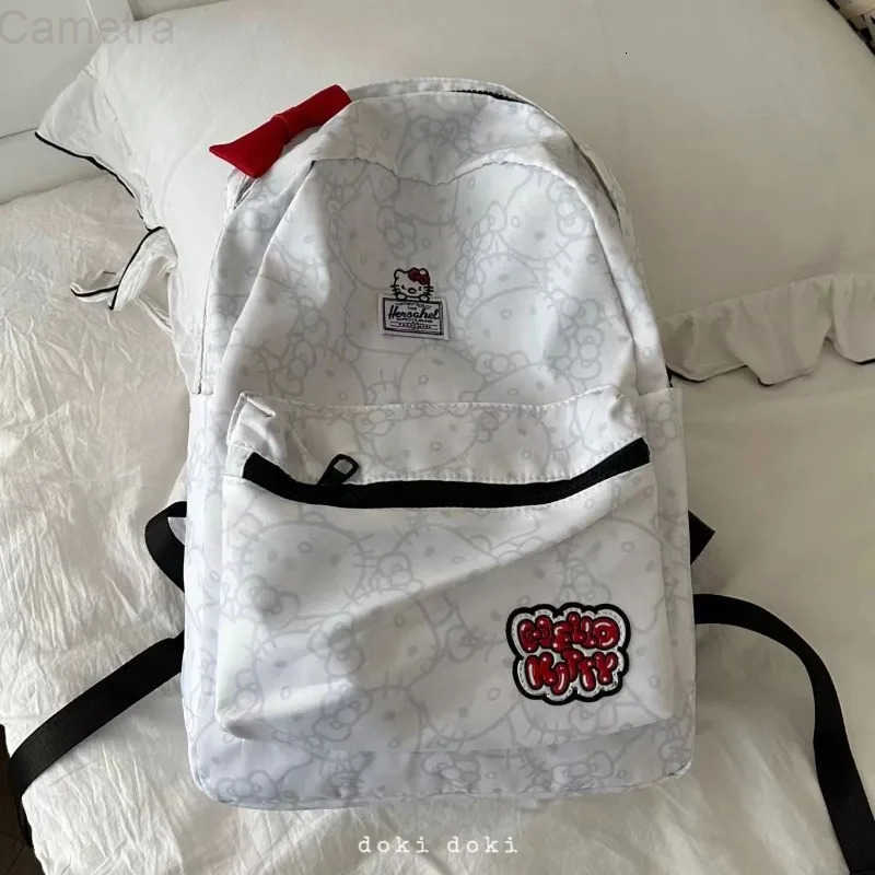 Sanrio Hello kitty cartoon backpack new animation cute student school bag outdoor travel storage large capacity backpack gift H251216