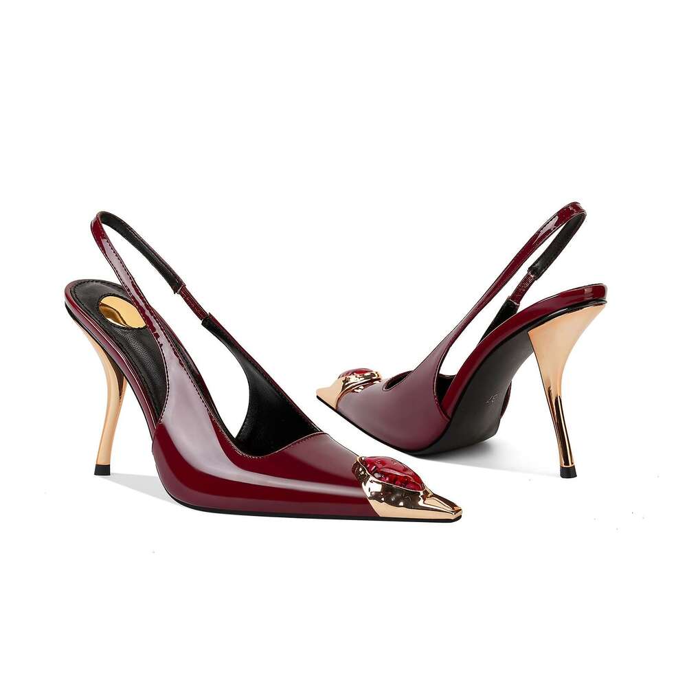 Ladies' Sexy High-Heeled Iron Toe Women's Shoes - view 6