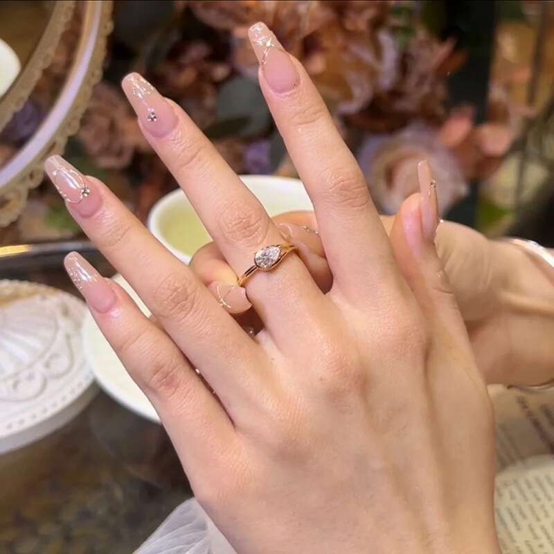 Ring designer rings Water Drop zircon for Women Ins Light Luxury Niche Temperament Ring Open Index Finger Ring
