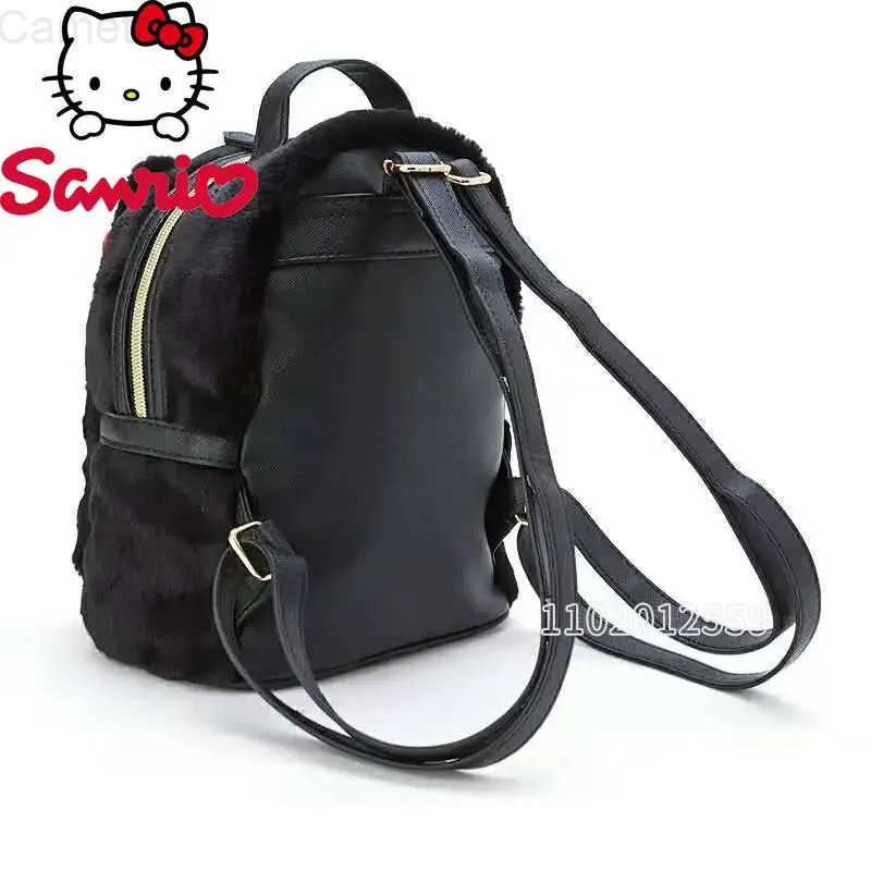 Sanrio Hello Kitty New Mini Plush Backpack Luxury Brand Cartoon Girls Backpack 3D Fashion Girls Plush Backpack High Quality H251216