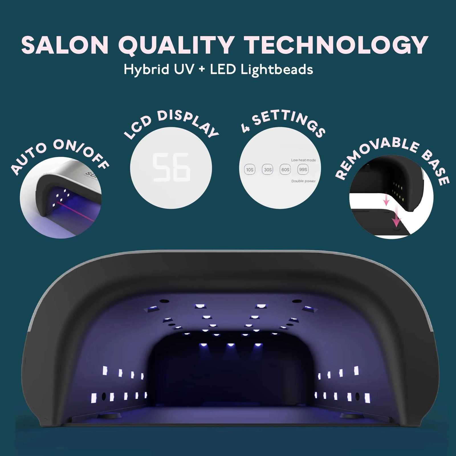 48W 36 LEDs Nail Dryer UV Lamp for Curing All Gel Poly Polish Motion Sensing Manicure Pedicure Salon Tool 10/30/60/99s TimerT251216
