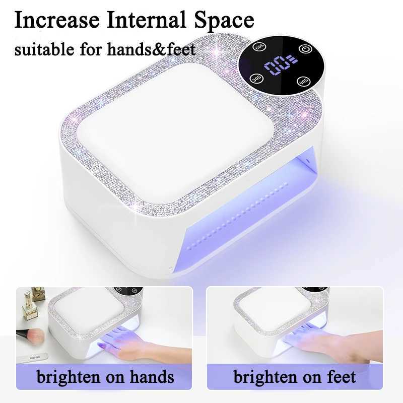 Rechargeable Hand Pillow Nail Lamp Fast Drying LED Baking Lamp UV Lamp UV Nail Dryer LightingT251216