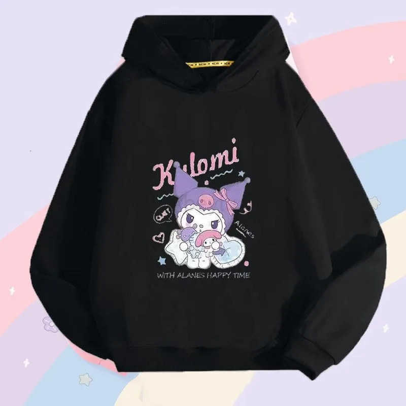 Sanrio Personalized Trendy Autumn-Winter Womens Hooded Long-Sleeved SweatshirtFashion Childrens Clothing for GirlsOutdoor Party Wear H251216