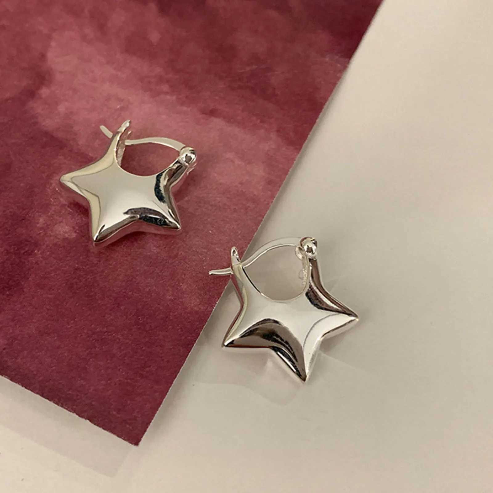 925 Sterling Silver Vintage Simple Star Earrings For Women Trendy Earring Jewelry Prevent Allergy Party Accessories Gift G251216