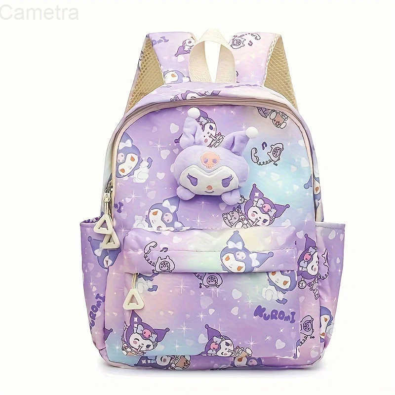 Sanrio Kawaii Hello Kitty Knapsack Anime Cartoon Kuromi Cinnamoroll Child Large Capacity Kindergarten Backpack Holiday Gifts H2512161