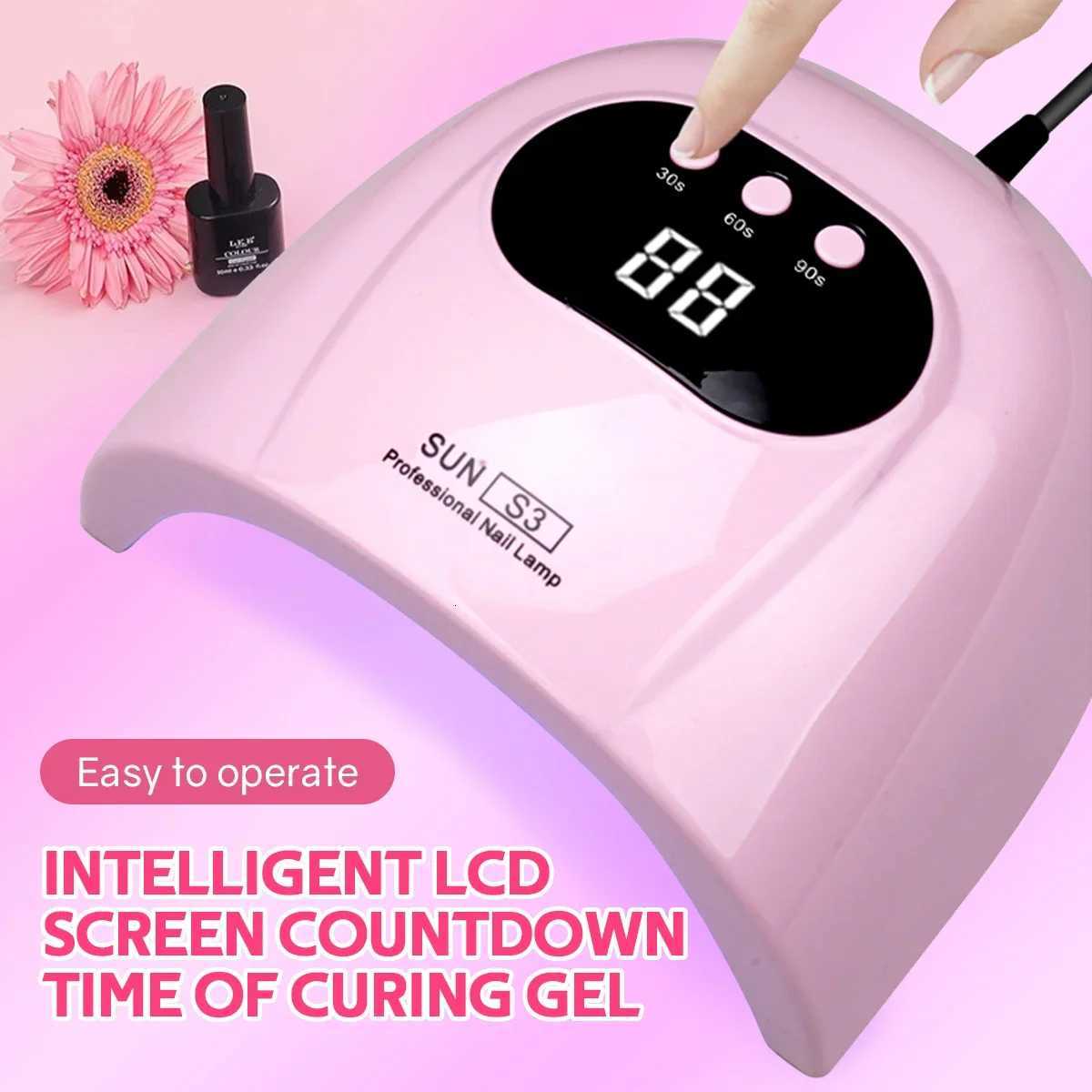 88W UV LED Nail Lamp 24 LEDs Nail Dryer for Nails Gel with 3 Timer Settings Professional UV Cabin Manicure Lamp Nail Art ToolsT251216