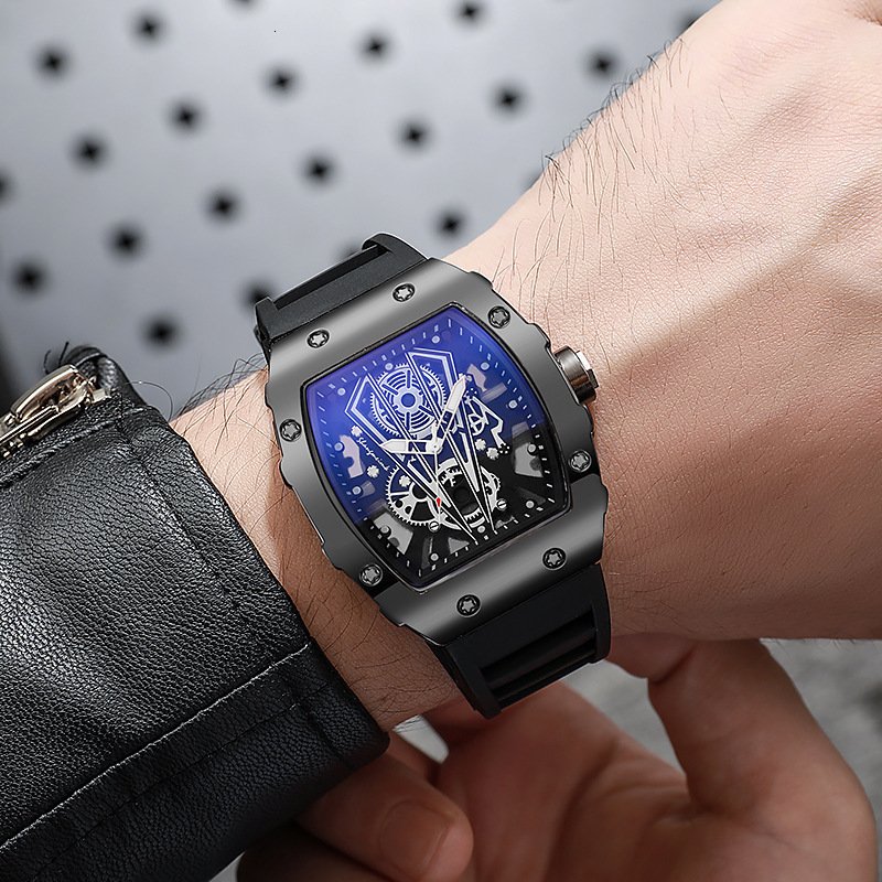 Fashion Men Watches For Mens Top Big Silicone Jelly Casual Quartz Watch For Gifts Relogio Masculino Male Wristwatches 250928