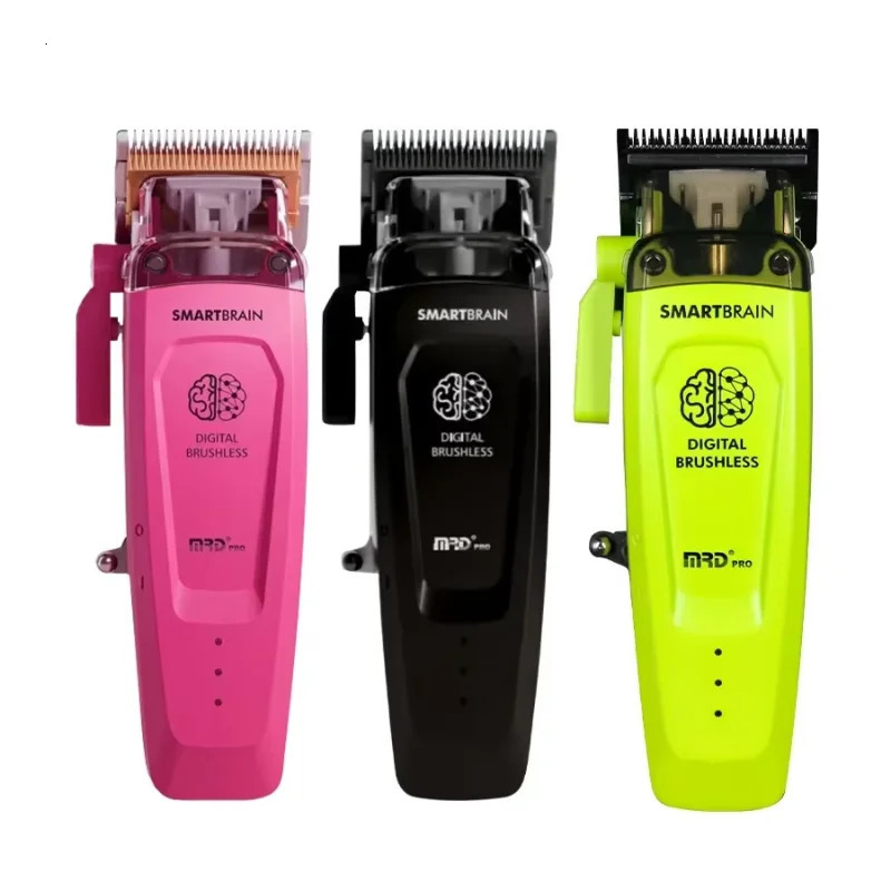 MRD Smart Brain HC-90-4 Mens Hair Clippers Professional All Metal Lift Height Torque Digital Brushless Motor Cordless Clipper 251215 C260312