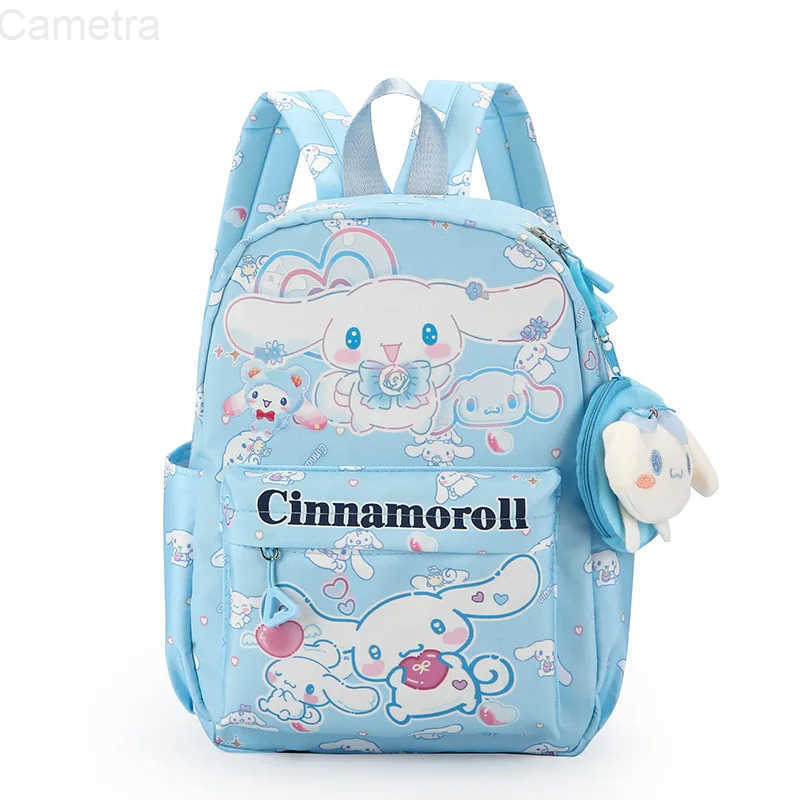 Sanrio Kawaii Hello Kitty Cinnamoroll Kuromi Childrens Schoolbags Cute Cartoon Large Capacity Student Lightweight Schoolbags H251216