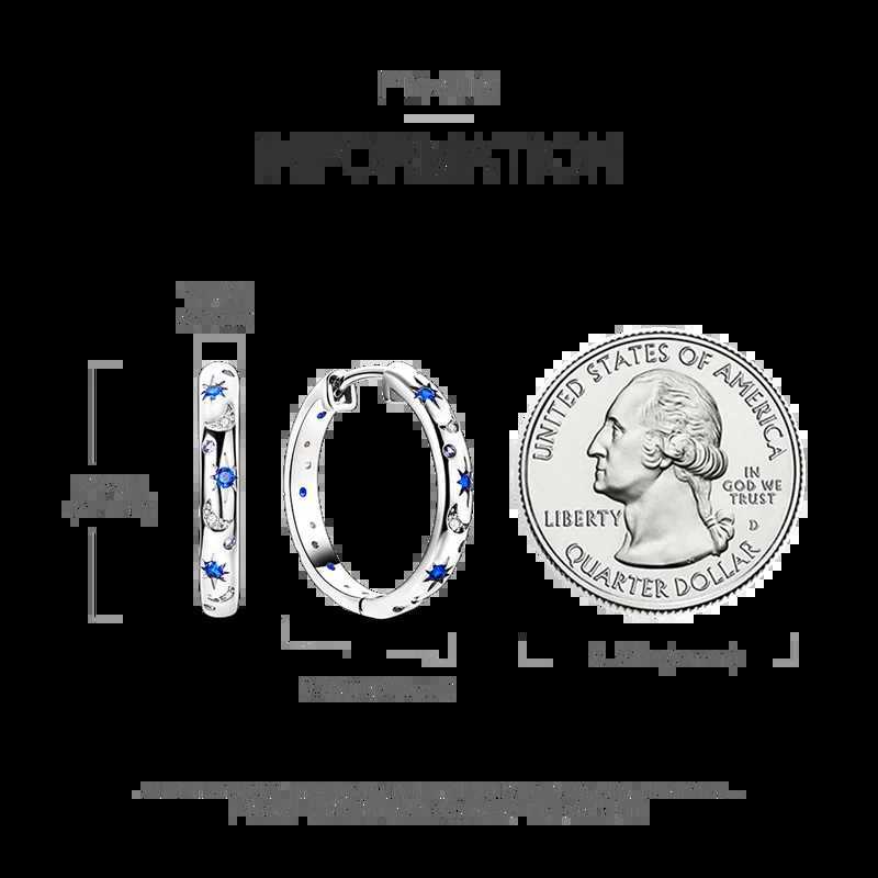 925 Silver Hoop Earrings for Woman Pendientes Zircon Heart Shape Star Eardrop Earring Fashion Jewelry G251216