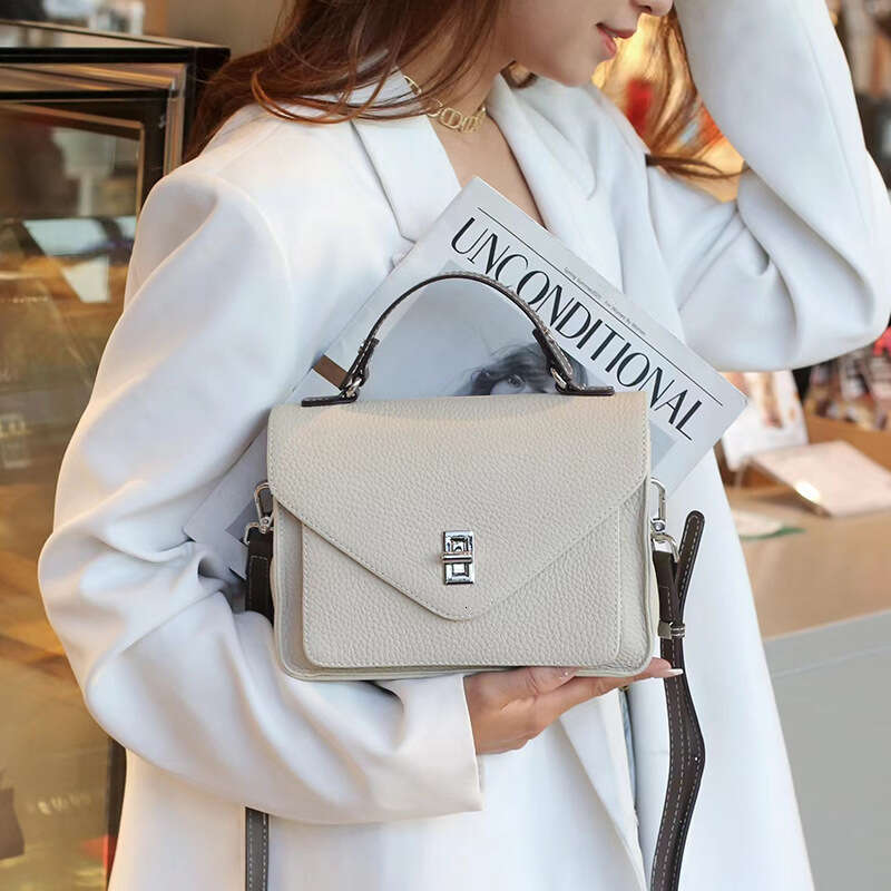 Luxury designer handbag Hobo T O G pattern cowhide small square women's new S commuting leisure multifunctional shoulder crossbody bag