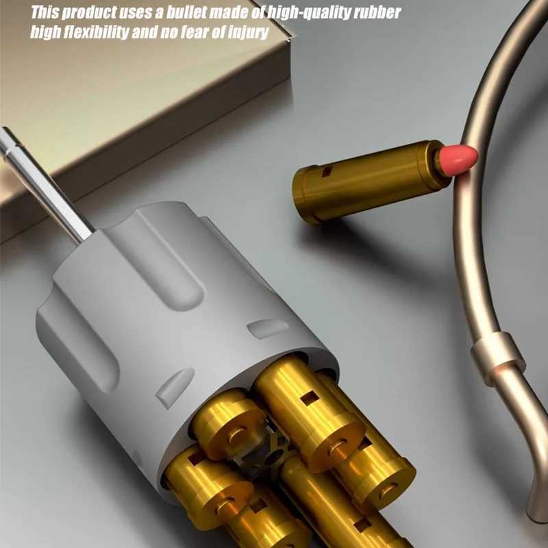 Revolver Soft Bullet Toy Gun Mechanical Repeating 357 Pistol Shell Throwing ZP5 Boy Non Injury Fighting Weapon Toy Gift X251216