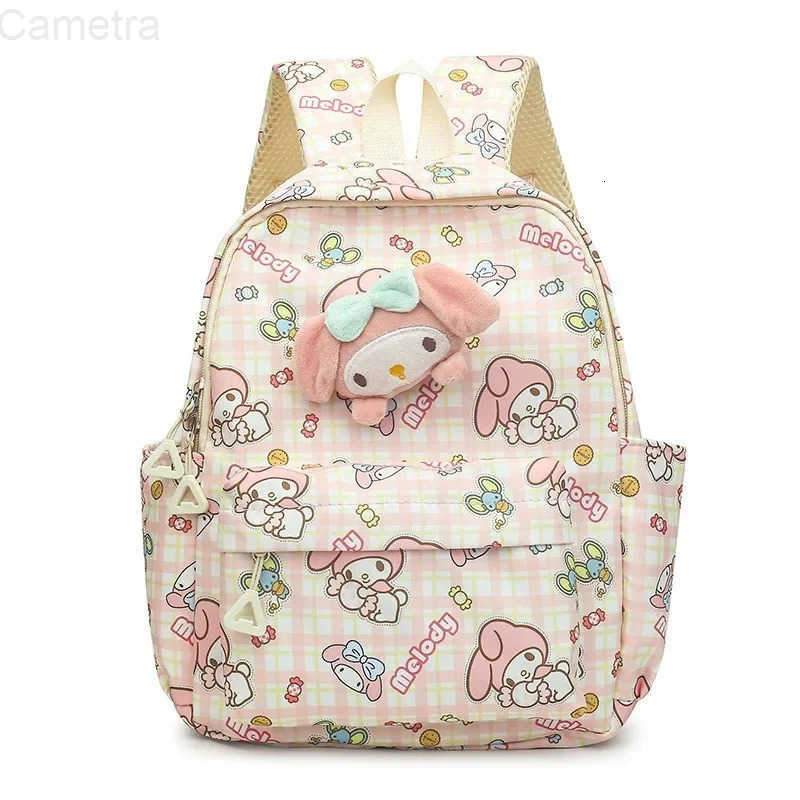 Sanrio Hello Kitty Anime Backpack for Girls Cute Cartoon School Bag Lightweight Travel Daypack H251216