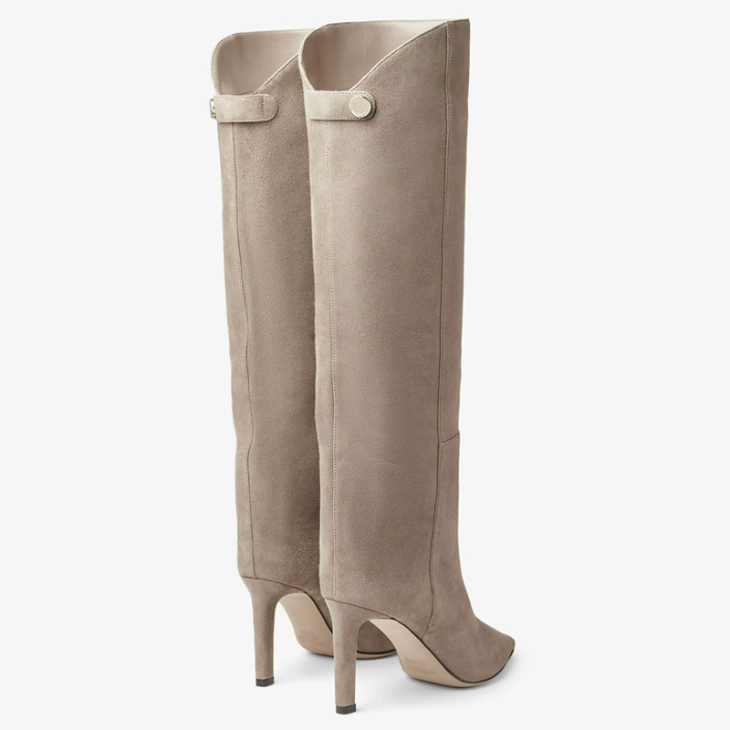 designer size 3443 knee high for women genuine leather sexy pointy kitten heels shoes winter 2025 wide calf long boots