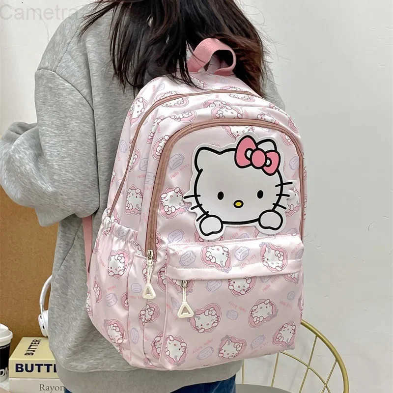 Sanrio Backpack Anime Kuromi Cinnamoroll My Melody Student Bag Large Capacity Women Bag For Children Girls Gift H251216