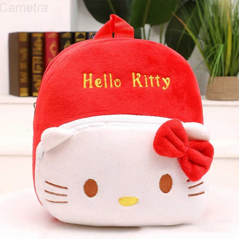 Sanrio Hello Kitty Anime Cute Backpack Cartoon Plush Backpack Kindergarten Schoolbag Kawaii Shoulders Bag Cosplay Girls Surprise Gifts H2512161