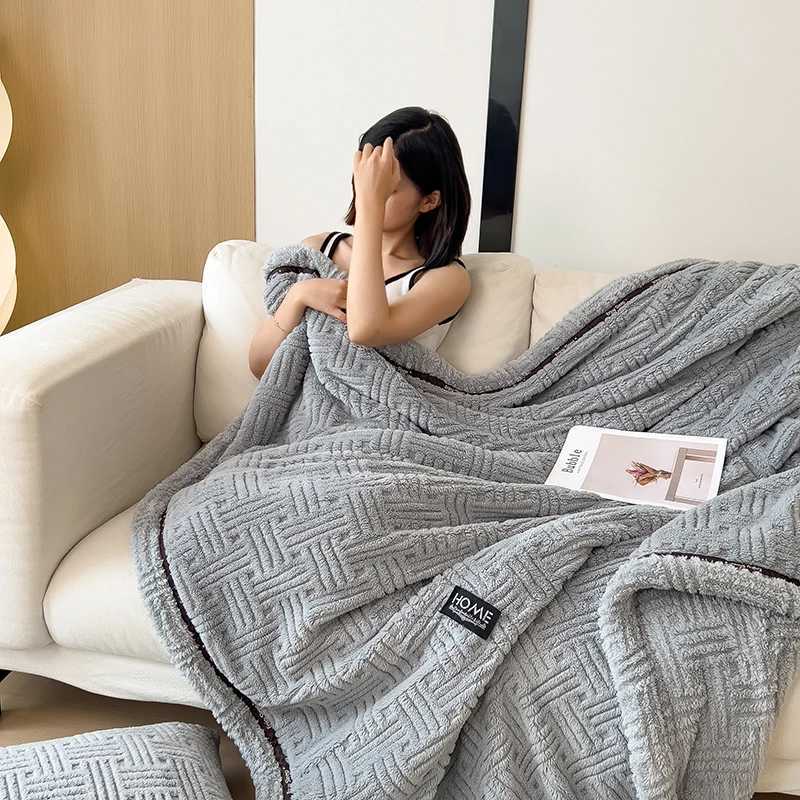 Single/Queen/Super King Thicker Fleece Throw Blanket for Bed or Sofa Soft Plush Blanket H251216 - view 5