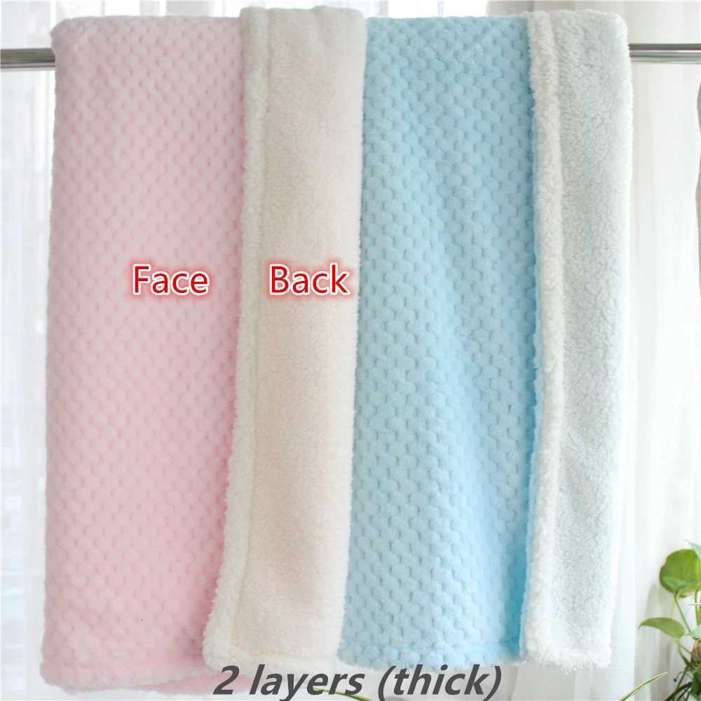 3D fluffy super soft kids bed spread pink blue cozy baby blanket spring toddler bedding quilt coral fleece furry child blanket H251216 - view 6