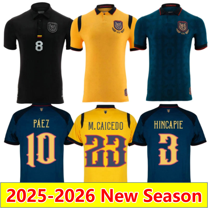 2025 2026 Ecuador Soccer Jerseys national team special football shirt PACHO ESTUPINAN HINCAPIE CAICEDO VITE VALENCIA ORDONEZ PLATA PAEZ CAMPANA football shirt