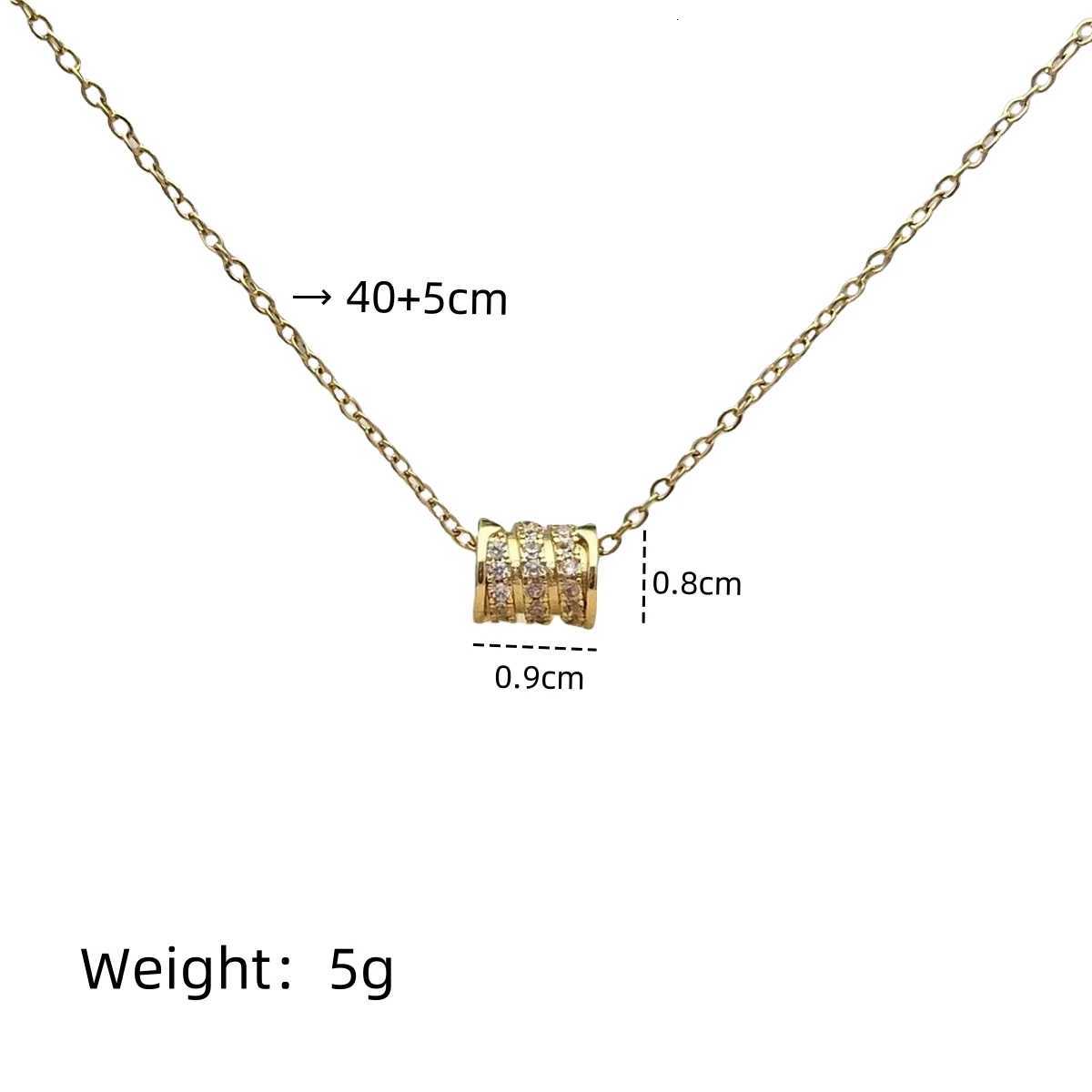 Luxury High Feeling Womens Fashion Necklace Copper Micro Zirconia Niche Pendant Light Luxury Simple Accessories M251216