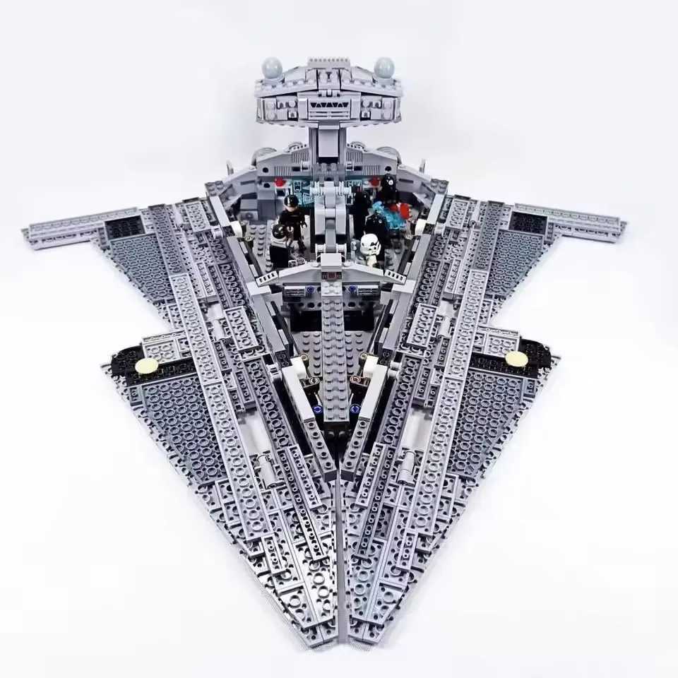 HOT NEW 1555pcs Thrawns Chimaera 75394 Imperial Star Destroyer Building Blocks Bricks Model Kids Christmas Gift toys X251216