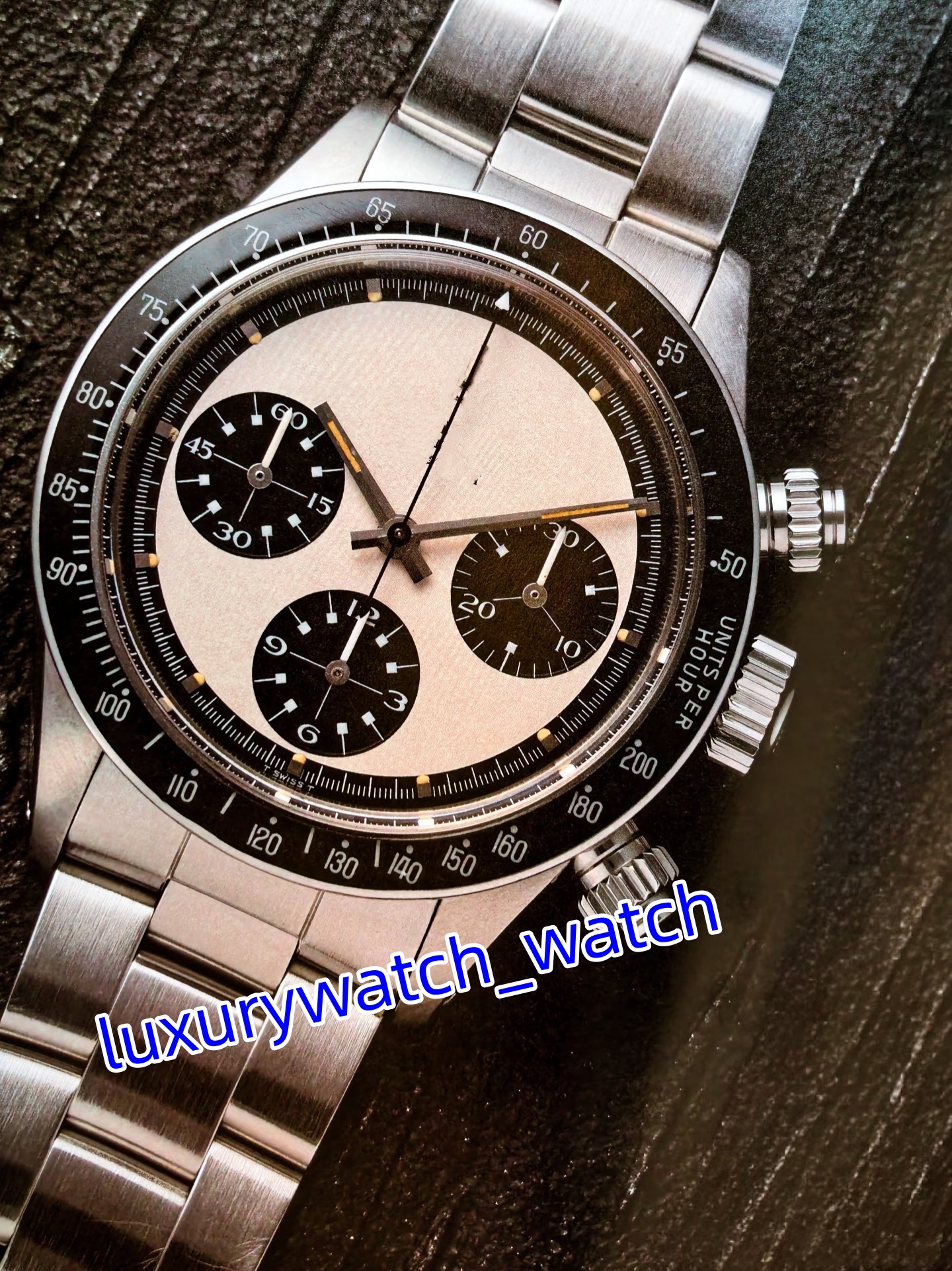 3 Style Watch Vintage 38mm Cosmograph 6263 Paul Newman 904L Steel Watches Chronograph Work Mechanical ETA 7750 Movement Antique Luminous Mens Wristwatches