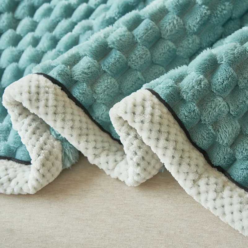 Throw Blanket for Sofa Winter Blanket King Size Home Warm Plaid Comforter Bedspread Bedding Sheet H251216 - view 7