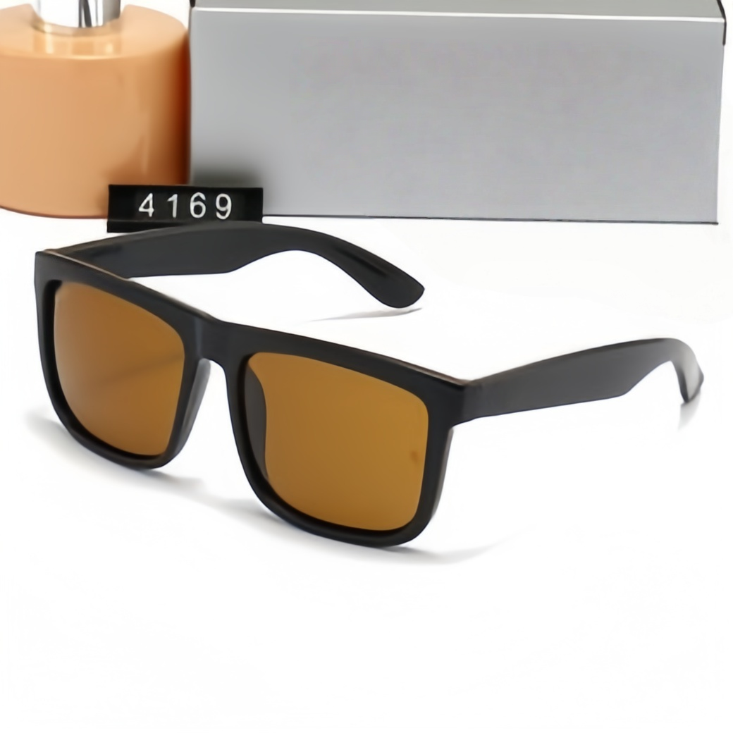 4169 Men Classic Brand Retro women Sunglasses Luxury Designer Eyewear Metal Frame Designers Sun Woman glass lenses With box 9537