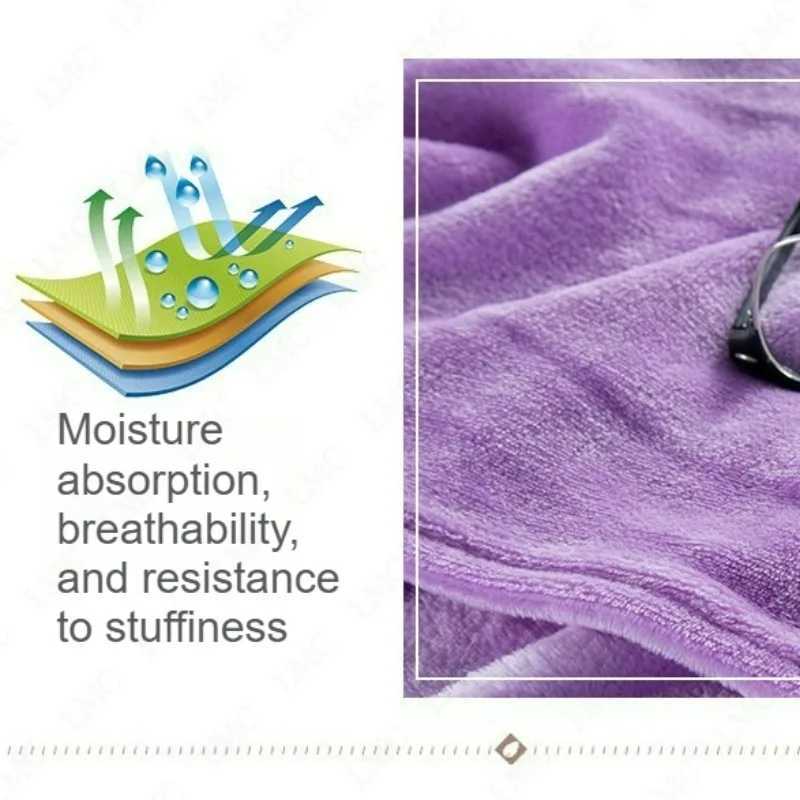 Flannel Blanket Solid Color Plain Winter Blanket Single/Queen/King Warm Nap Blanket Multi-functional Plush Thickened Blankets H251216 - view 4
