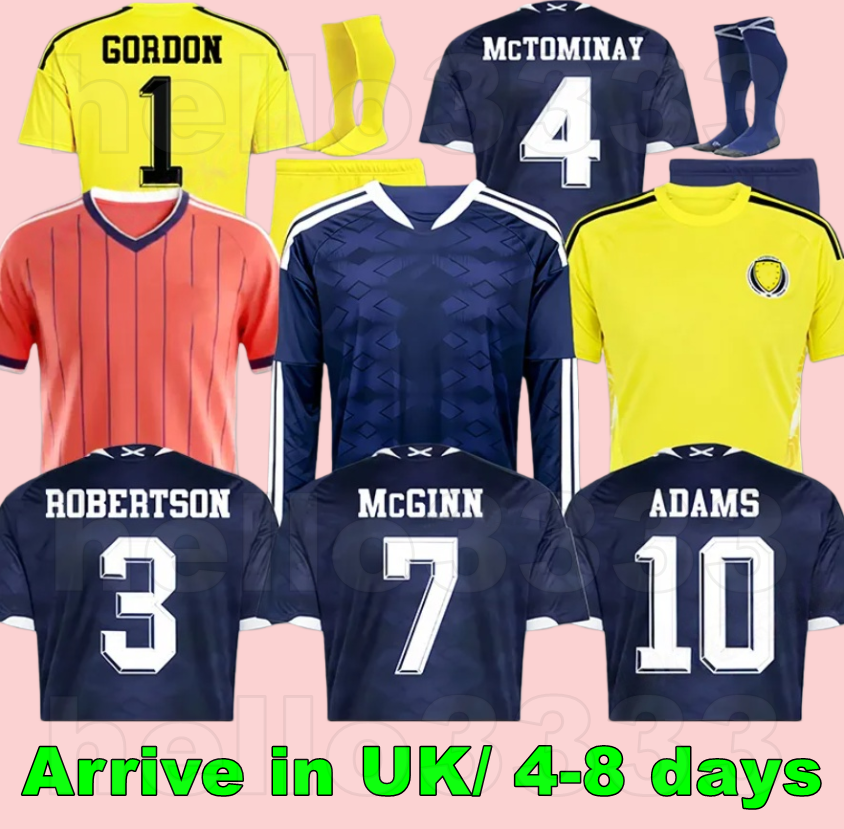 2026 scotland football shirt Soccer Jerseys ROBERTSON McTominay McGREGOR SHANKLAND MCGREGOR Home maillot goalkeeper men kids kits sets unifrom Training