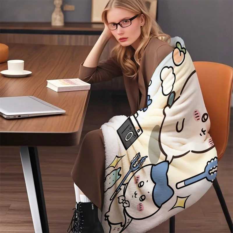 Cute Chiikawas Printed Blanket Soft Comfort Flannel Throw Multifunctional Leisure Blanket for Home Office Camping Travel Gift H251216 - view 7