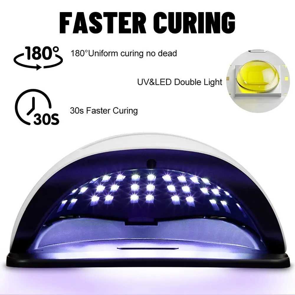 UV LED Nail Lamp High Power Nail Gel Light Professional Manicure Nail Lamp Nail Dryer With Automatic Sensor And 4 Timer SettinT251216