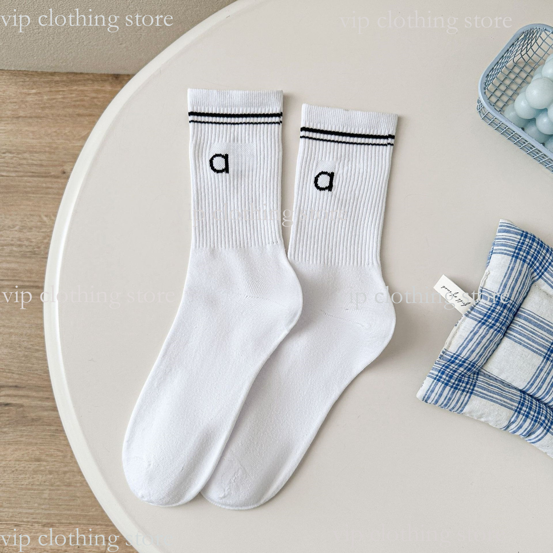 Alosocklys Socks Designer Letter Printed 5 Pairs Fashion Women Men Classic Cotton High Tube Solid Color Black White Grey Jogging Sports 8Fd