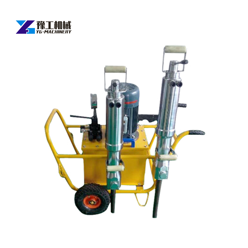 Portable High-Power Hydraulic Splitter for Breaking Rock, Concrete & Stone